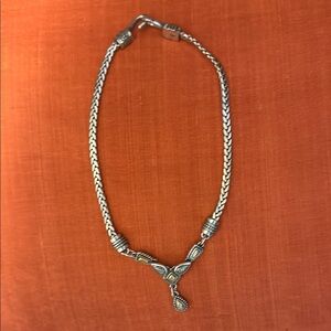 Brighton Silver and Gold Braided Necklace